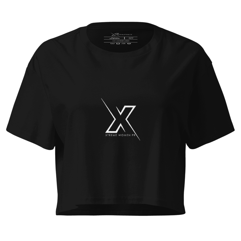 Black X crop top 2