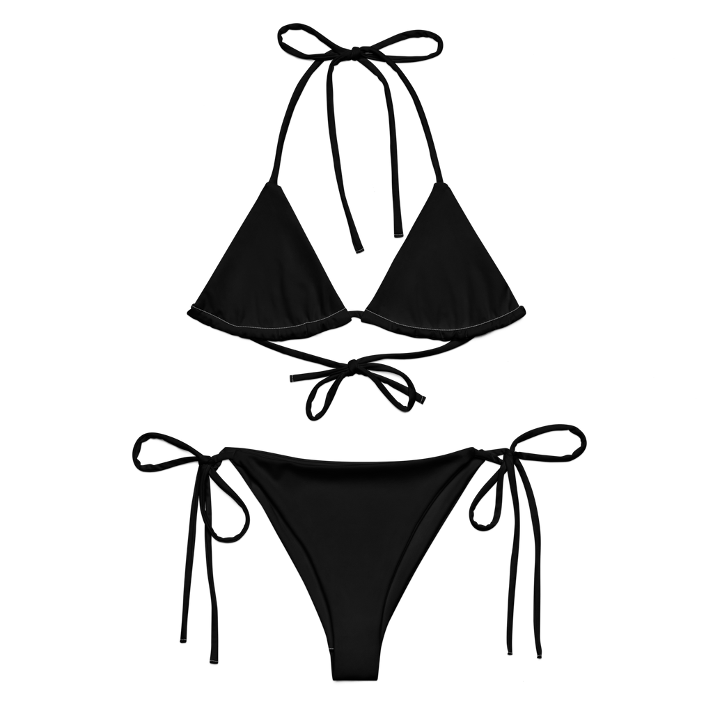 Black X string bikini