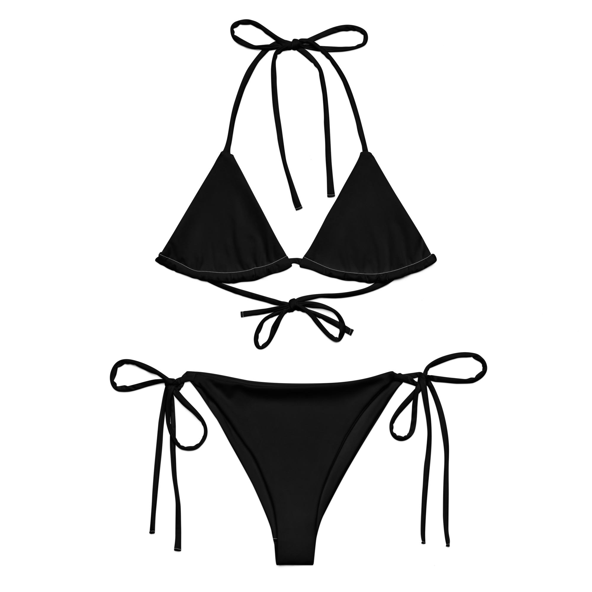 Black X string bikini